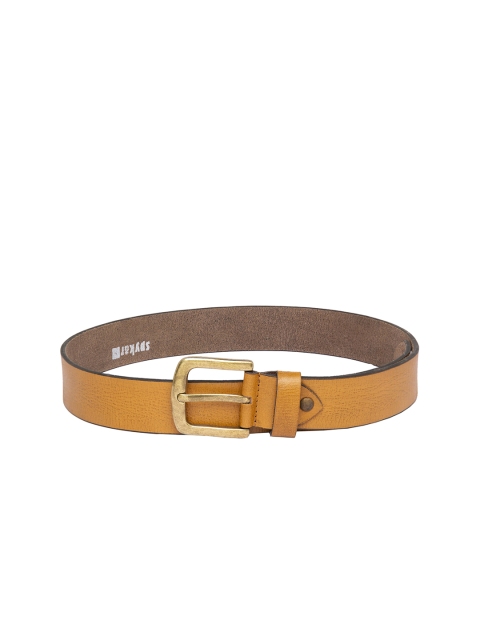 

SPYKAR Men Tan Solid Belt