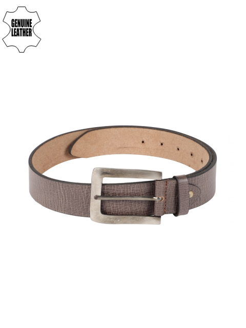 

SPYKAR Men Brown Textured Genuine Leather Belt