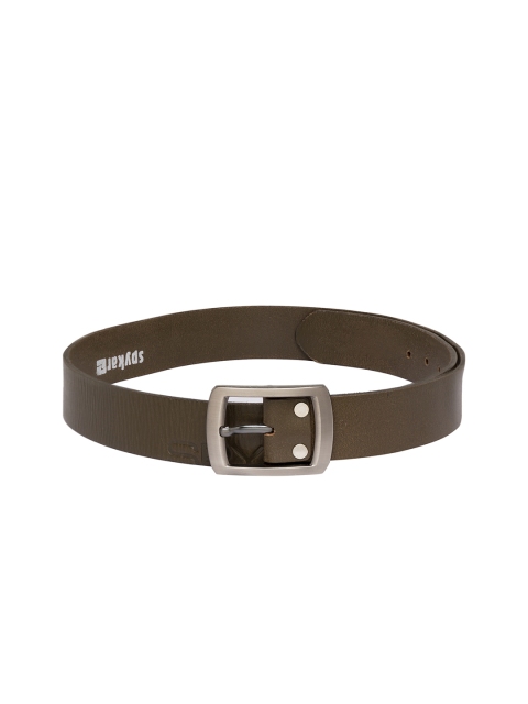 

SPYKAR Men Brown Solid Belt