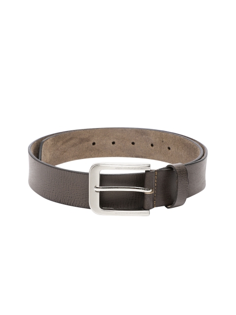 

SPYKAR Men Brown Genuine Leather Textured Belt