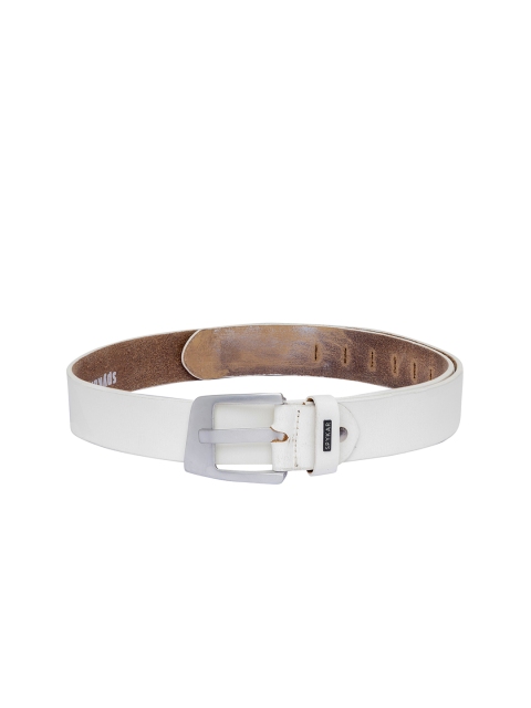 

SPYKAR Men White Solid Belt