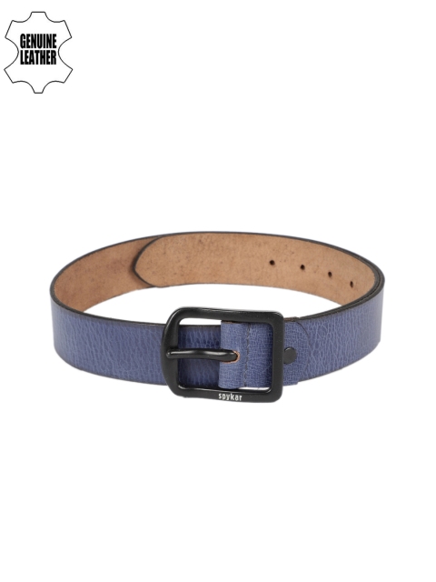 

SPYKAR Men Blue Textured Leather Belt