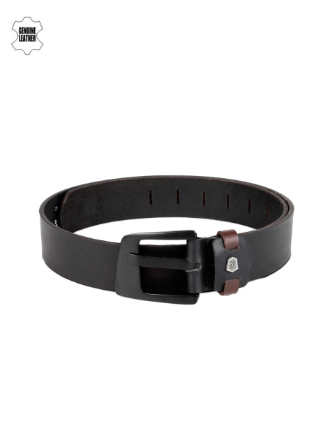 

SPYKAR Men Black Genuine Leather Belt
