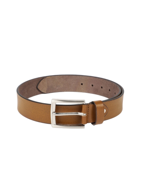 

SPYKAR Men Tan Brown Textured Leather Belt