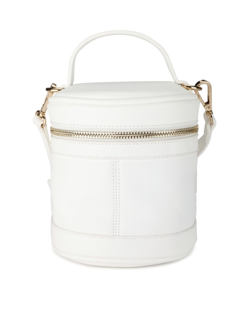 

FOREVER 21 White Solid Satchel Bag