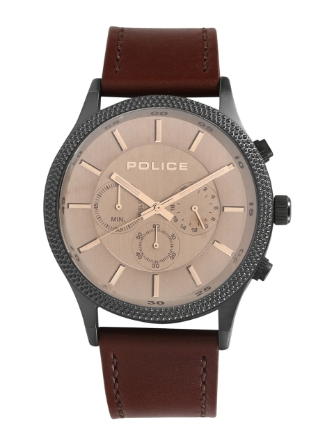 

Police Men Grey & Brown Analogue Watch PL15002JSU13