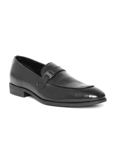 

Blackberrys Men Black Leather Semiformal Slip-Ons