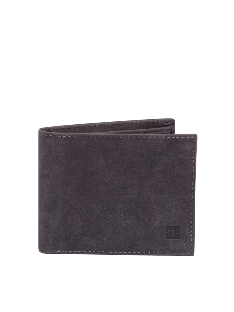 

SPYKAR Men Black Solid Two Fold Leather Wallet