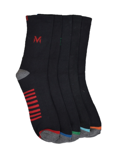 

MARC Men Pack of 5 Black Above Ankle Socks