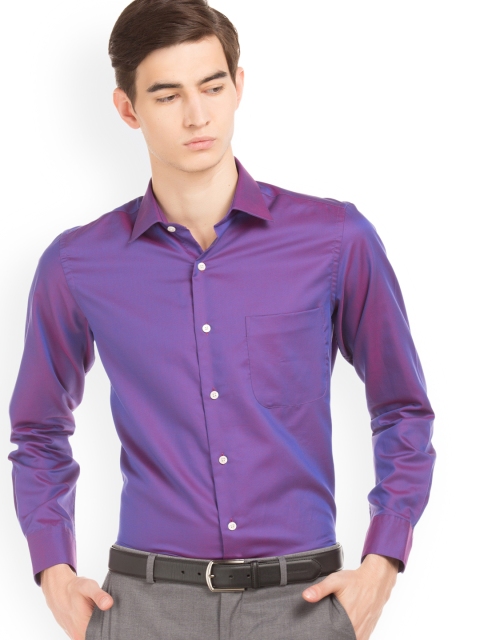 

Arrow Men Purple Regular Fit Solid Formal Shirt