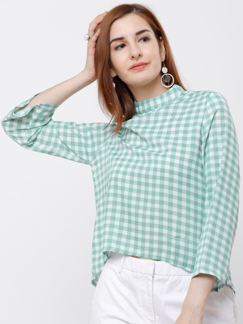 

Tokyo Talkies Women White Printed Boxy Top