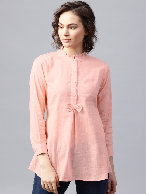 

Nayo Pink Solid Tunic