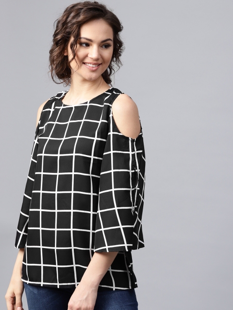 

Nayo Black & White Checked Tunic