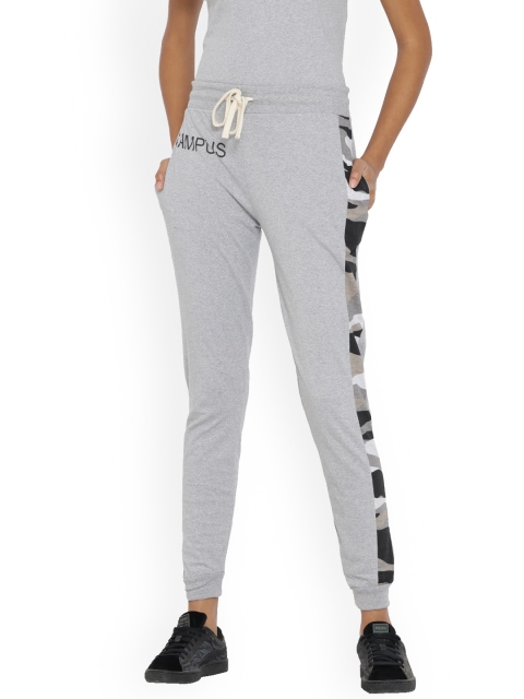

Campus Sutra Women Grey Solid Joggers