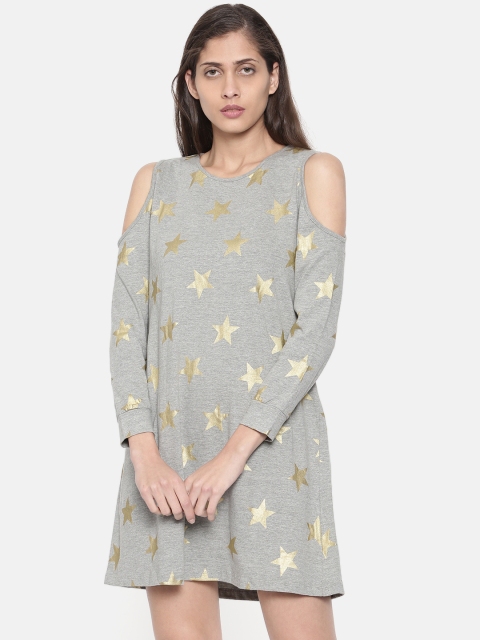 

Jealous 21 Women Grey Printed A-Line Dress