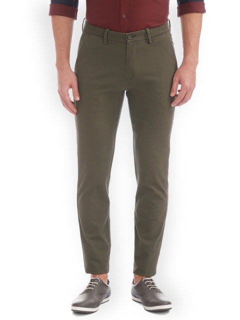 

Arrow Sport Men Green Slim Fit Solid Chinos