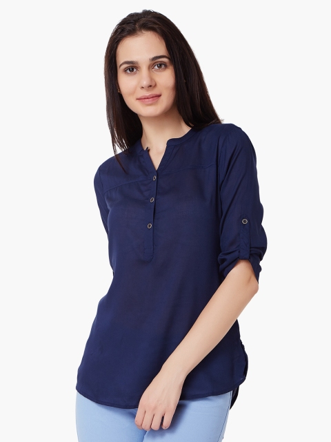 

Bossini Women Blue Solid Top