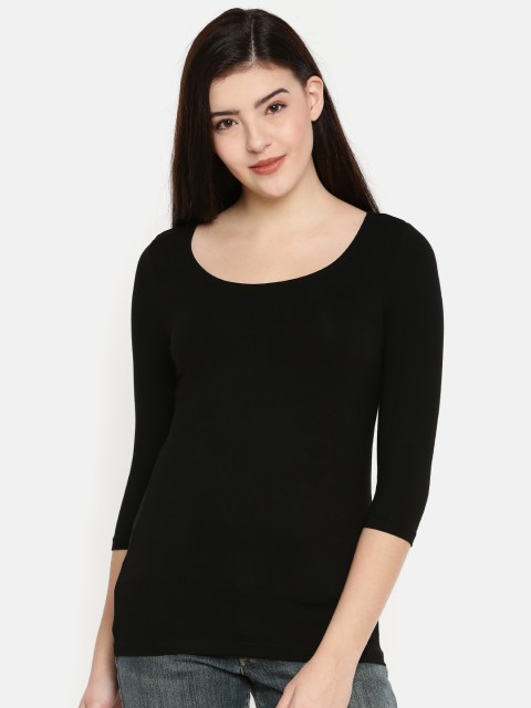 

CODE by Lifestyle Women Black Solid Top
