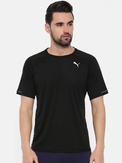 

Puma Men Black Solid DRY CELL Core-Run S/S Round Neck T-shirt