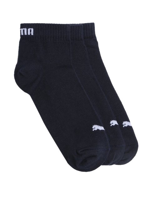

Puma Unisex Pack of 3 Navy Blue Quarter Ankle Length Socks