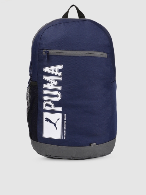

Puma Unisex Blue Pioneer IND Brand Logo Backpack