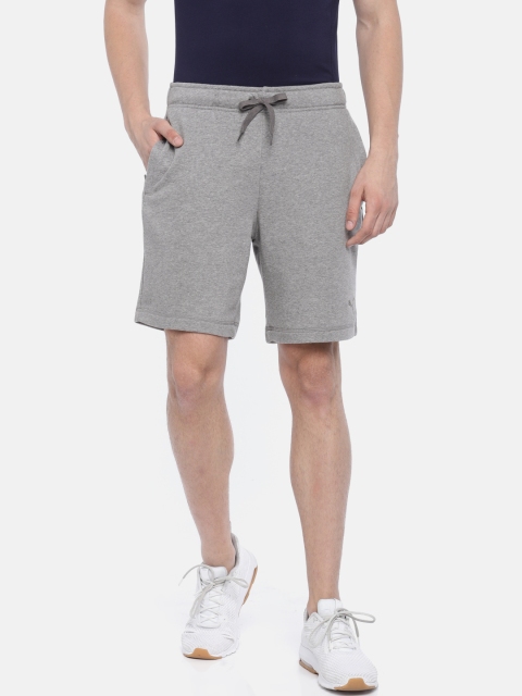 

Puma Men Grey Solid Regular Fit ZIPPERED TERRY Sports Shorts