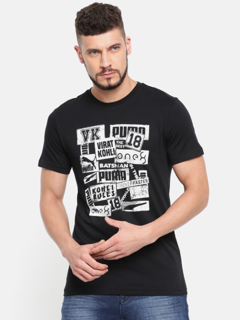

Puma Men Black Printed VK Graphic T-Shirt