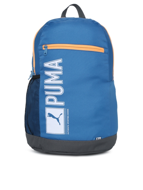 

Puma Unisex Blue Brand Logo Backpack
