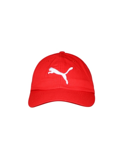 

Puma Unisex Red Pure Cotton ESS Snapback Cap