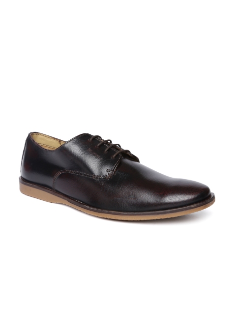 

Ruosh Men Casual Brown Leather Derbys