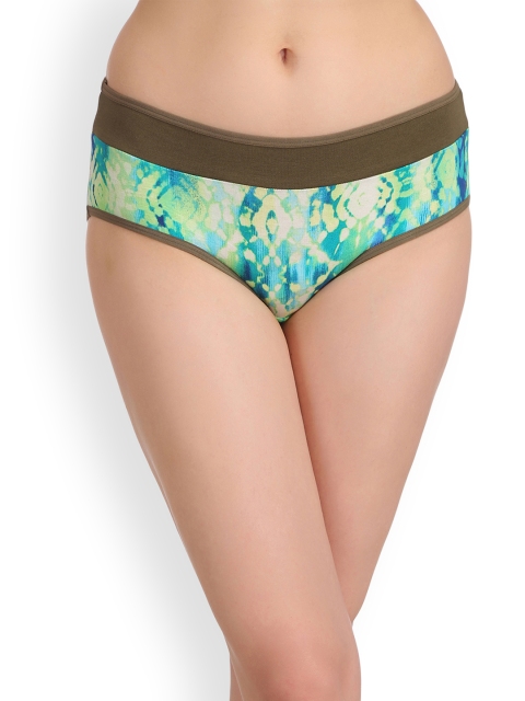 

Clovia Women Green Printed Hipster Briefs PN2528P11XL
