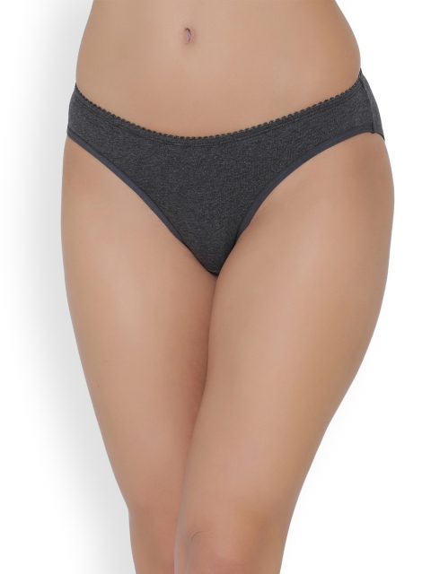 

Clovia Women Grey Basic Briefs PN2415P05XL