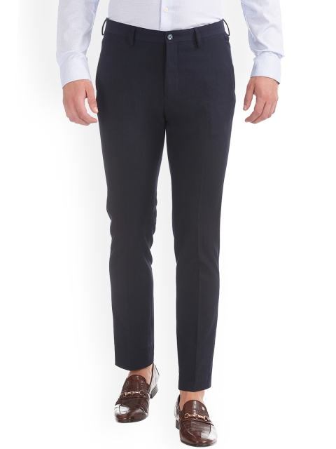 

Arrow Men Blue Slim Fit Solid Formal Trousers