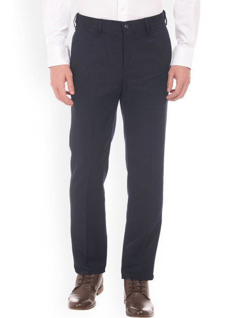 

Arrow Men Blue Tapered Fit Solid Formal Trousers