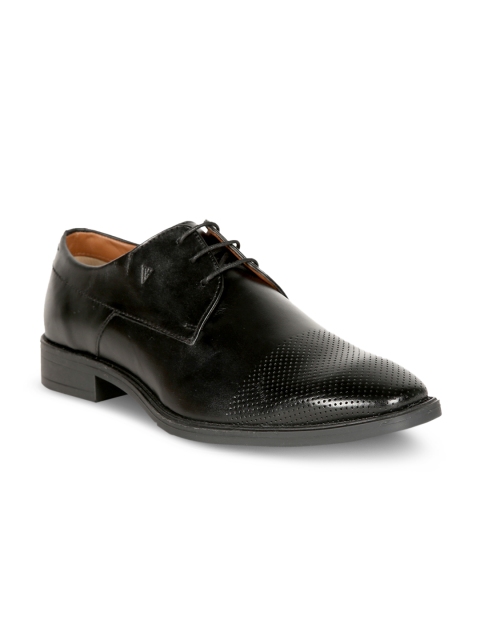 

Van Heusen Men Black Formal Leather Derbys