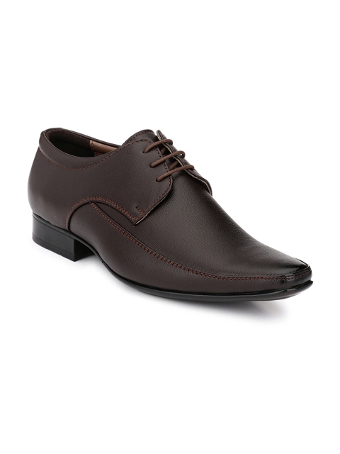 

Ferraiolo Men Brown Formal Leather Derby Shoes