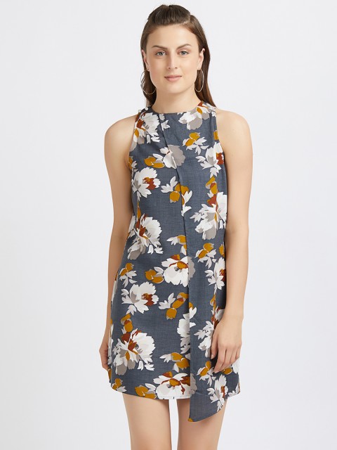 

MISH Women Grey Printed Sheath Dress