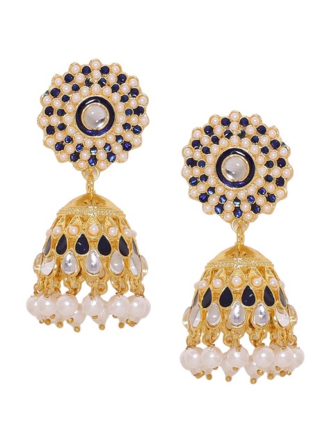 

Voylla Gold-Toned Dome Shaped Jhumkas