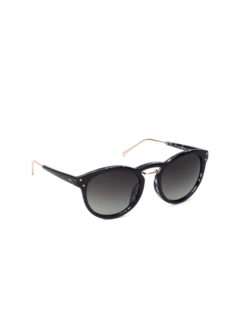 

Daniel Klein Women Mirrored Oval Sunglasses Dk4124-C1, Black