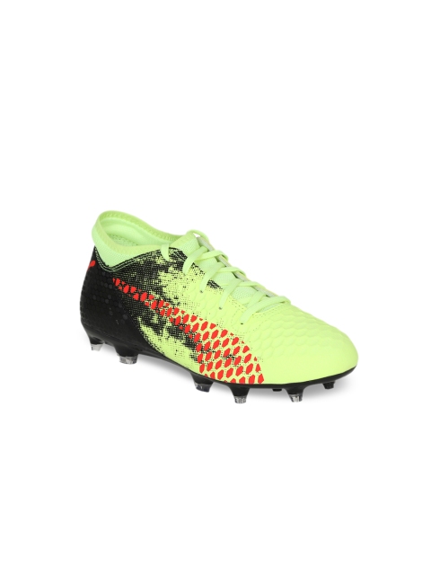 

Puma Boys Yellow Football Shoes FUTURE 18.4 FG AG Jr