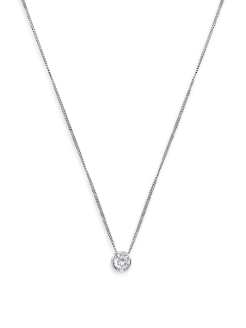 

Peora Silver-Toned Silver Rhodium-Plated Chain