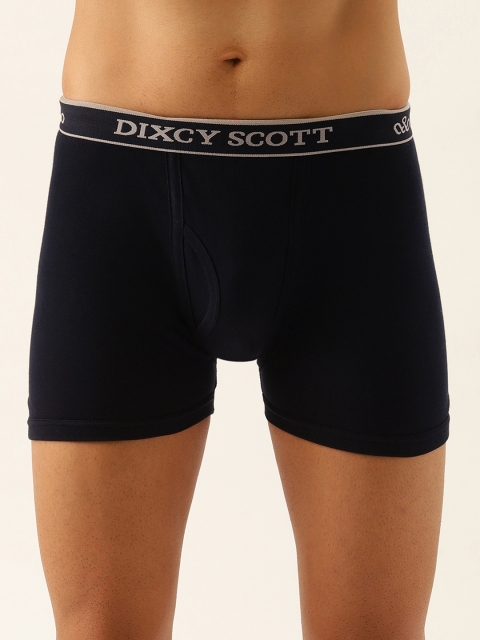 

DIXCY SCOTT Men Navy Blue Solid Trunk K1-PR4670180