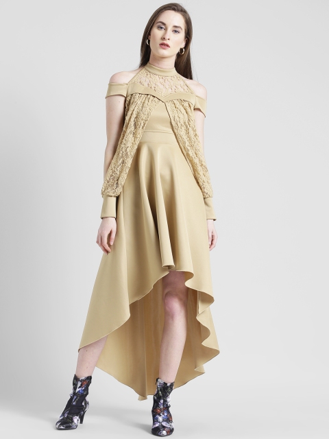 

Texco Women Beige Self Design Maxi Dress