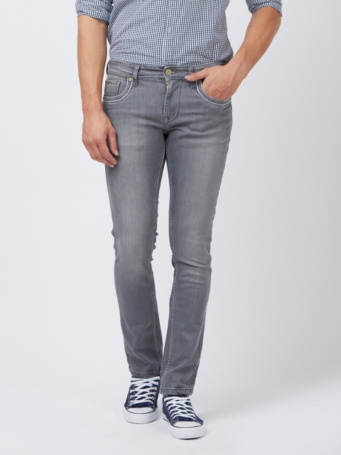 

Lawman pg3 Men Grey Slim Fit Mid-Rise Clean Look Jeans