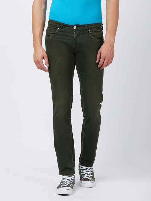 

Lawman pg3 Men Green Slim Fit Mid-Rise Clean Look Jeans