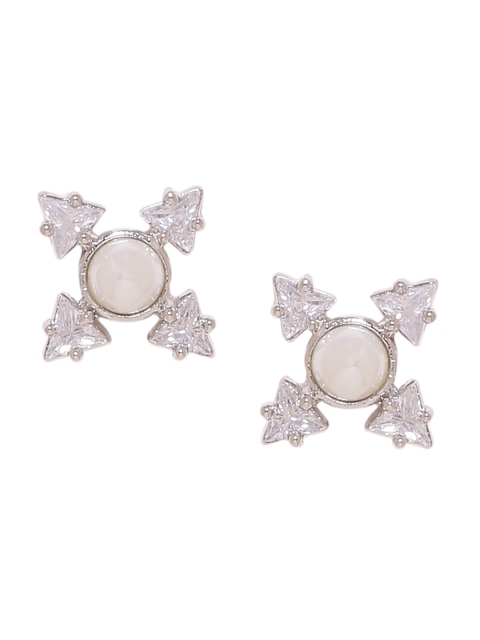 

Studio Voylla Silver-Plated Contemporary Studs