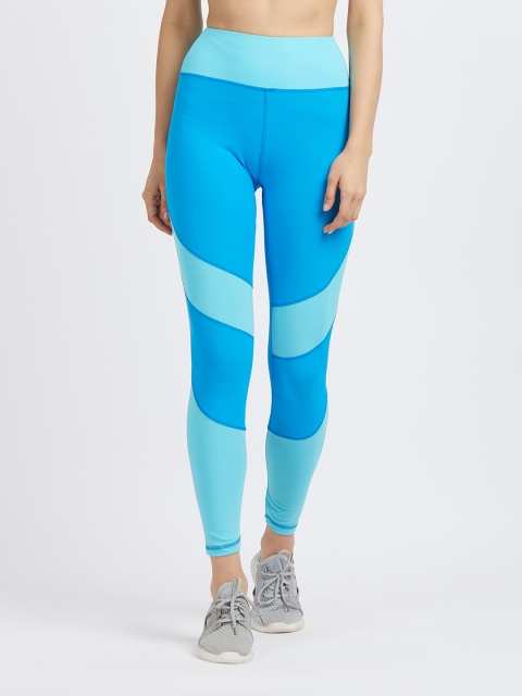 

Tuna London Women Blue & Sea Green Colourblocked Tights