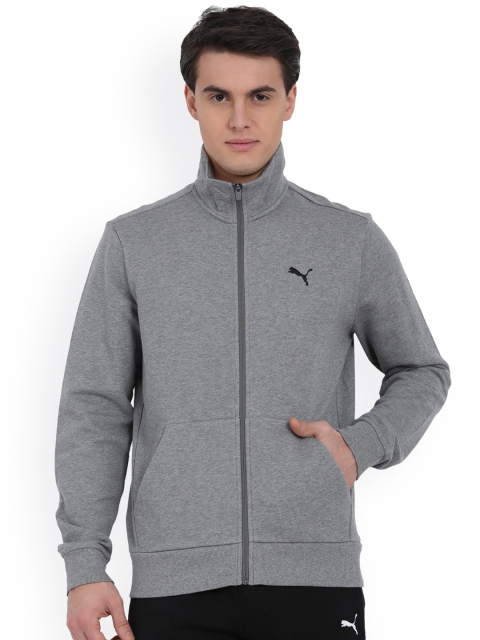 

Puma Men Grey Solid Sporty Jacket