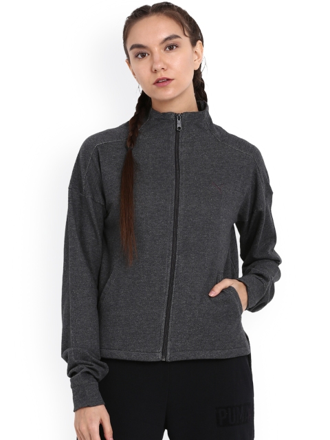 

Puma Women Grey Solid Sporty Jacket