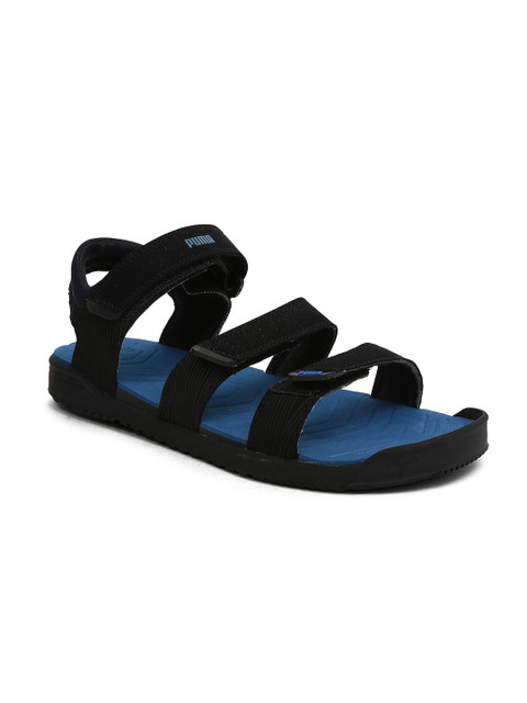 

Puma Men Black & Blue Comfort Sandals